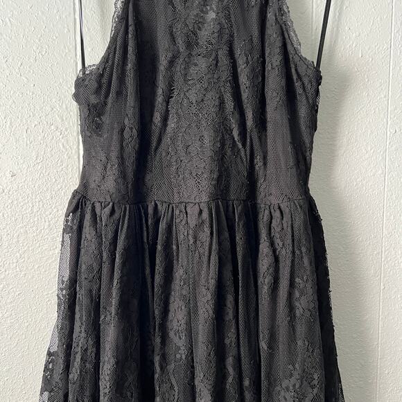 Free People Womens Mini Dress 2 Lace Witchy Fairygoth Whimsigoth Party Cocktail - Picture 5 of 16